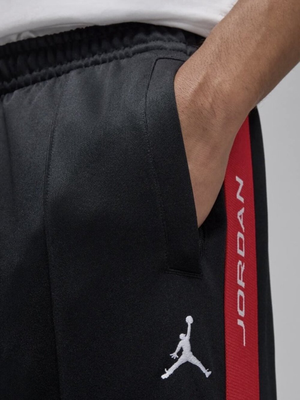 Air Jordan Essentials Tracksuit Pants Men’s Sizes Black Red HF9341-011 - Picture 4 of 4